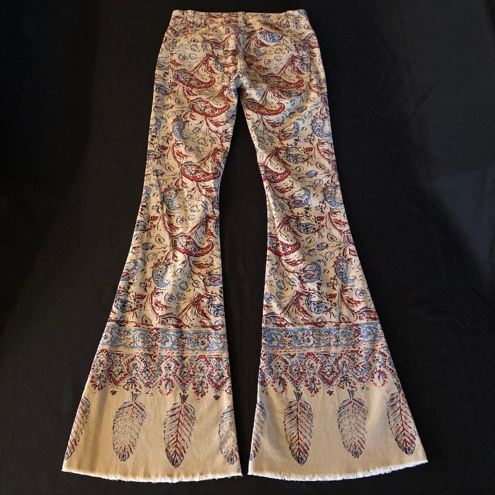 Free People New Delhi Border Flare Corduroy Size 24 - Picture 5 of 13